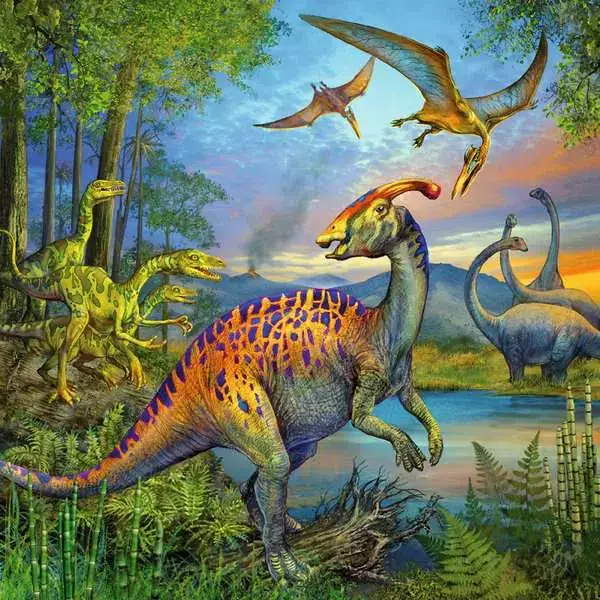 Ravensberger Matratzen Kinderpuzzle ab 5 Jahren - Faszination Dinosaurier - 49 Teile Lagerräumung