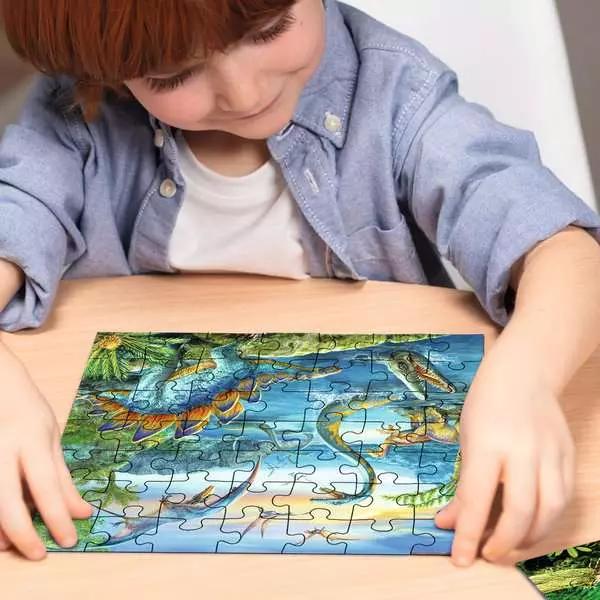 Ravensberger Matratzen Kinderpuzzle ab 5 Jahren - Faszination Dinosaurier - 49 Teile Lagerräumung