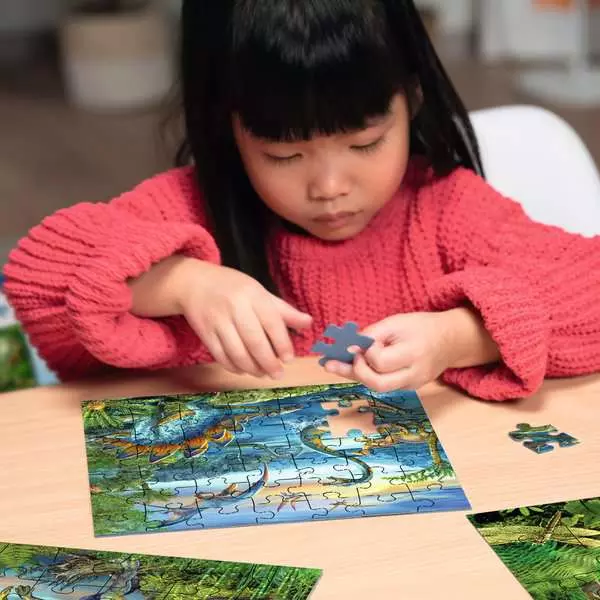 Ravensberger Matratzen Kinderpuzzle ab 5 Jahren - Faszination Dinosaurier - 49 Teile Lagerräumung
