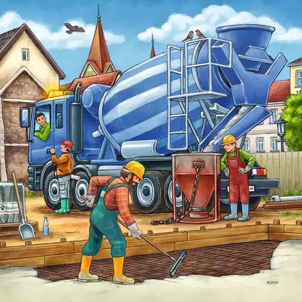 Ravensberger Matratzen Kinderpuzzle ab 5 Jahren - Große Baufahrzeuge - 49 Teile Exklusive Angebote