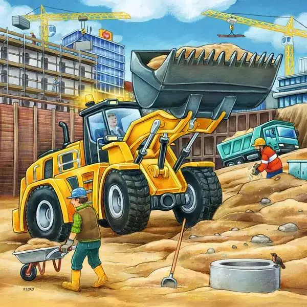 Ravensberger Matratzen Kinderpuzzle ab 5 Jahren - Große Baufahrzeuge - 49 Teile Exklusive Angebote