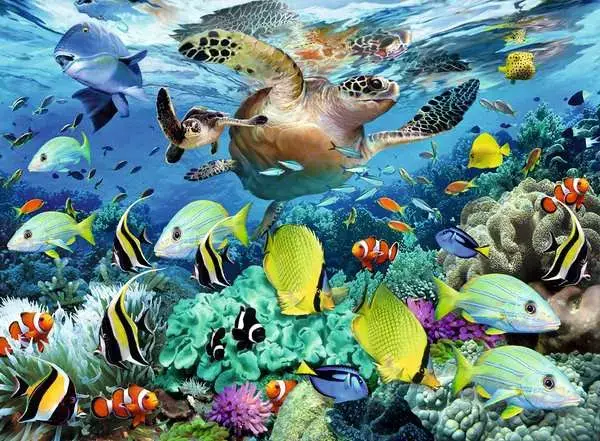 Ravensberger Matratzen Kinderpuzzle ab 7 Jahren - Unterwasserparadies - 150 Teile Räumungsverkauf