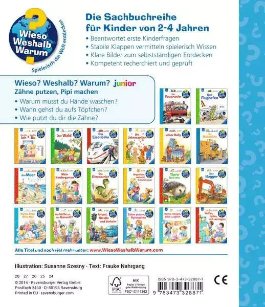 Ravensberger Matratzen Ravensburger Wieso? Weshalb? Warum? junior, Band 52: Zähne putzen, Pipi machen Nur für heute