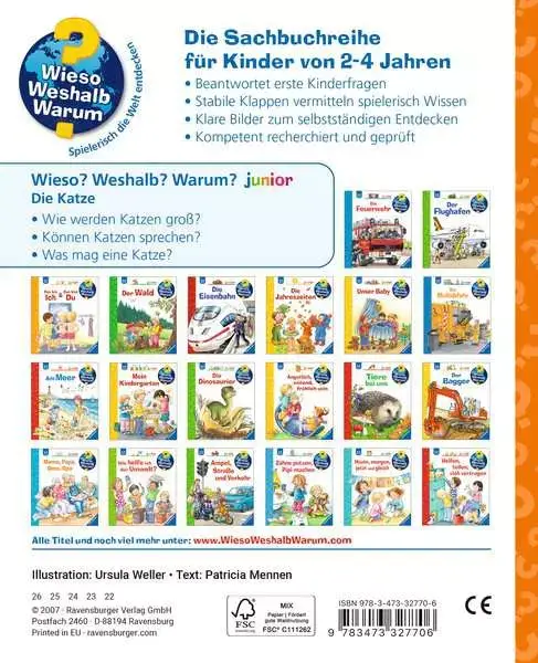 Ravensberger Matratzen Ravensburger Wieso? Weshalb? Warum? junior, Band 21: Die Katze Blitzverkäufe