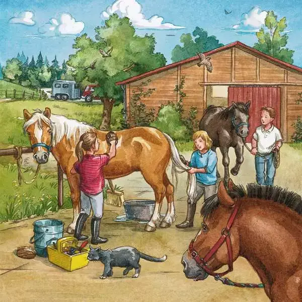 Ravensberger Matratzen Kinderpuzzle ab 5 Jahren - Mein Reiterhof - 49 Teile Sonderangebot