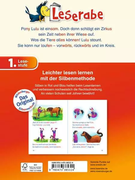 Ravensberger Matratzen Leserabe mit Mildenberger Silbenmethode: Das tollste Pony der Welt Preisnachlass