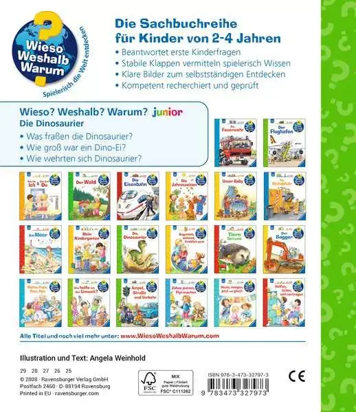 Ravensberger Matratzen Ravensburger Wieso? Weshalb? Warum? junior, Band 25: Die Dinosaurier Muttertagsangebot