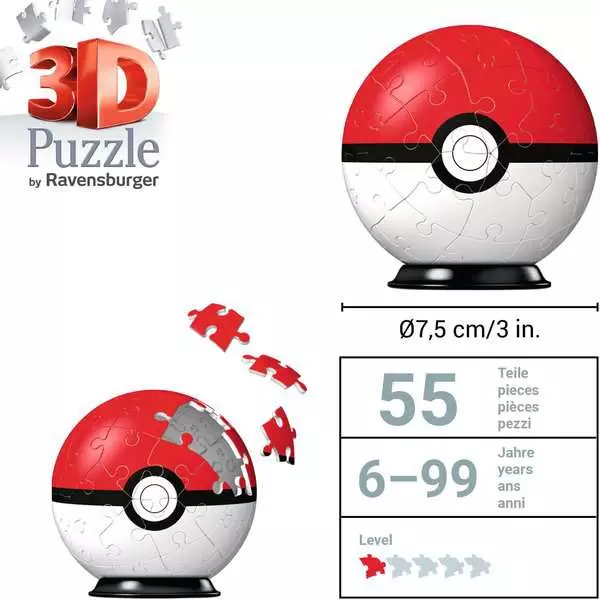 Ravensberger Matratzen 3D Puzzle Ball Pokémon Pokéball Bestseller