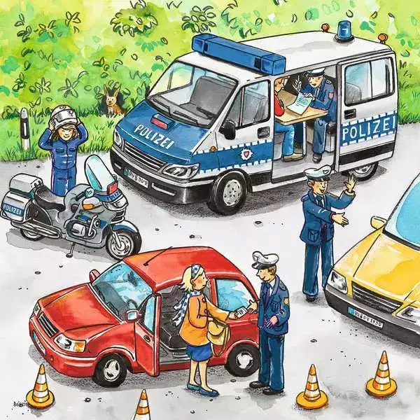 Ravensberger Matratzen Kinderpuzzle ab 5 Jahren - Polizeieinsatz - 49 Teile Zeitbegrenzte Promotion