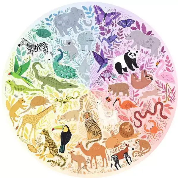 Ravensberger Matratzen Puzzle 500 Teile - Circle of Colors - Animals Clearance-Verkauf