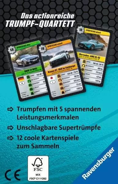Ravensberger Matratzen Sports-Cars - Kartenspiel ab 7 Jahren Rabatte dieses Monats