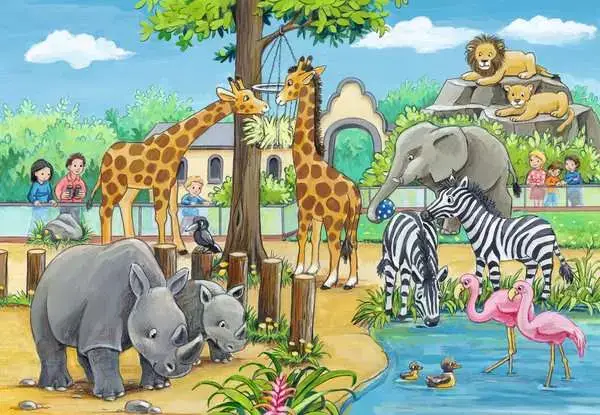 Ravensberger Matratzen Kinderpuzzle ab 4 Jahren - Willkommen im Zoo - 24 Teile Valentinstagsangebot