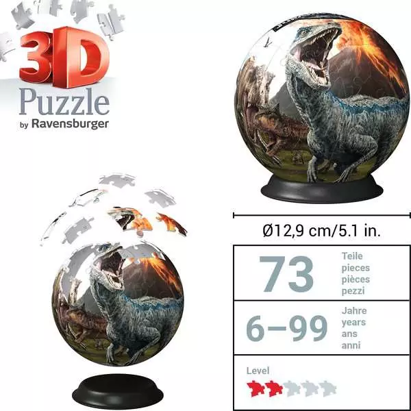 Ravensberger Matratzen 3D Puzzle Ball Jurassic World Super Sparpreis