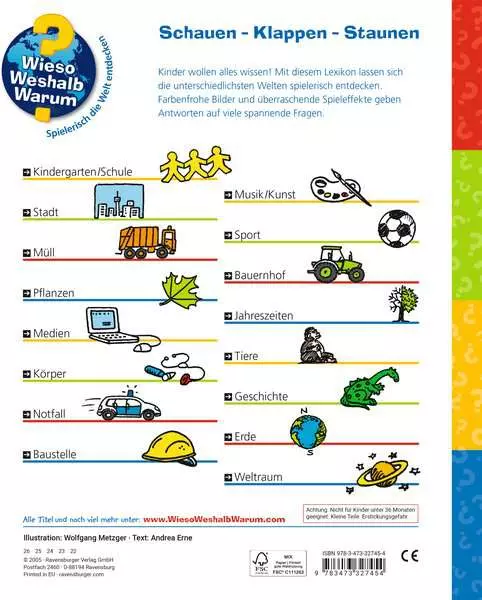Ravensberger Matratzen Ravensburger Wieso? Weshalb? Warum? Mein erstes Lexikon Kostenlose Rückgabe