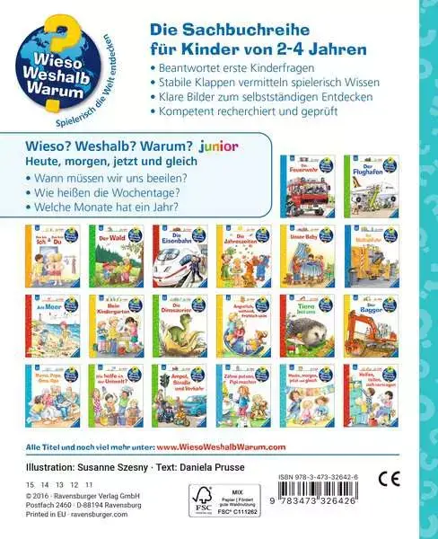 Ravensberger Matratzen Ravensburger Wieso? Weshalb? Warum? junior, Band 56: Heute, morgen, jetzt und gleich Sonderangebot der Fabrik