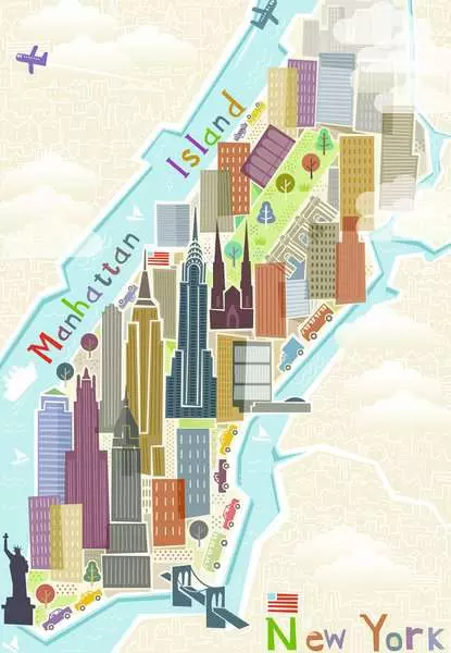 Ravensberger Matratzen Puzzle 99 Teile - New York Nur noch ein Tag übrig