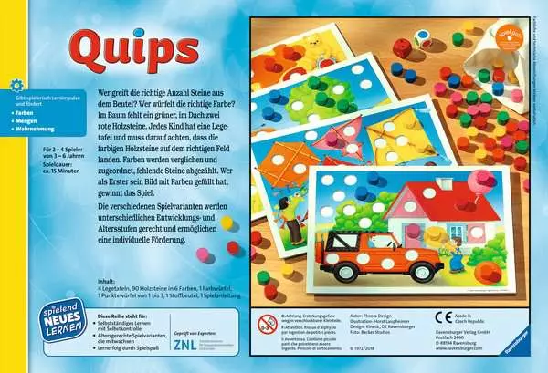 Ravensberger Matratzen Quips - Kinderspiel ab 3 Jahren Fabrikpreis