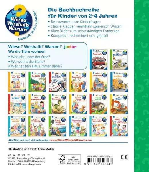 Ravensberger Matratzen Ravensburger Wieso? Weshalb? Warum? junior, Band 46: Wo die Tiere wohnen Sonderangebot