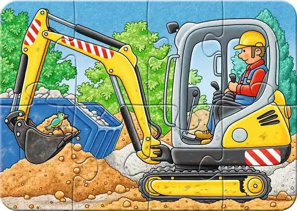 Ravensberger Matratzen Kinderpuzzle ab 2 Jahren - Bei der Arbeit - 2 + 4 + 6 + 8 Teile Rabatt