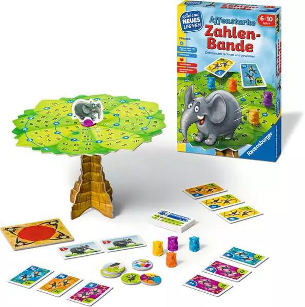 Ravensberger Matratzen Affenstarke Zahlen-Bande - Kinderspiel ab 6 Jahren Saisonschlussverkauf