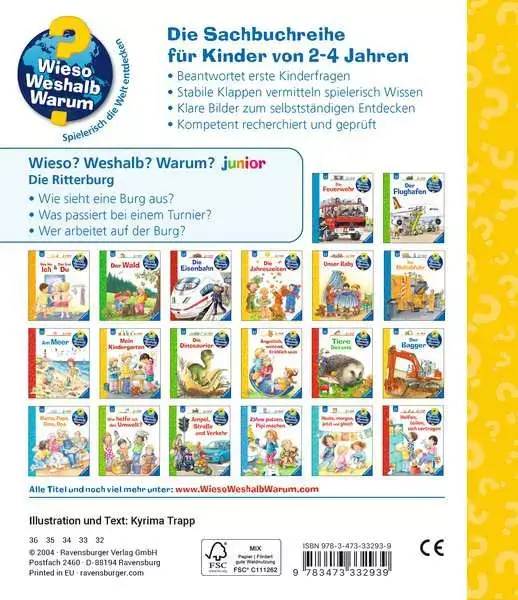 Ravensberger Matratzen Ravensburger Wieso? Weshalb? Warum? junior, Band 4: Die Ritterburg Top Angebot