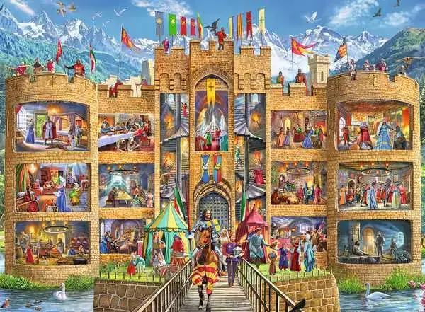 Ravensberger Matratzen Kinderpuzzle ab 7 Jahren - Blick in die Ritterburg - 150 Teile Zeitlich begrenztes Angebot
