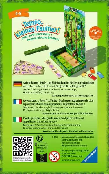 Ravensberger Matratzen Tempo, kleines Faultier! - Reisespiel ab 4 Jahren Neueste Stile