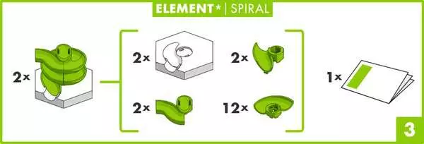 Ravensberger Matratzen GraviTrax Element Spiral - Kugelbahn-Erweiterung für Kinder ab 8 Jahren Im Verkauf