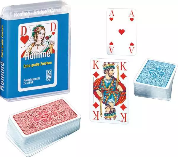 Ravensberger Matratzen Rommé, Bridge, Canasta - Kartenspiel ab 8 Jahren Limitierter Zeitrabatt