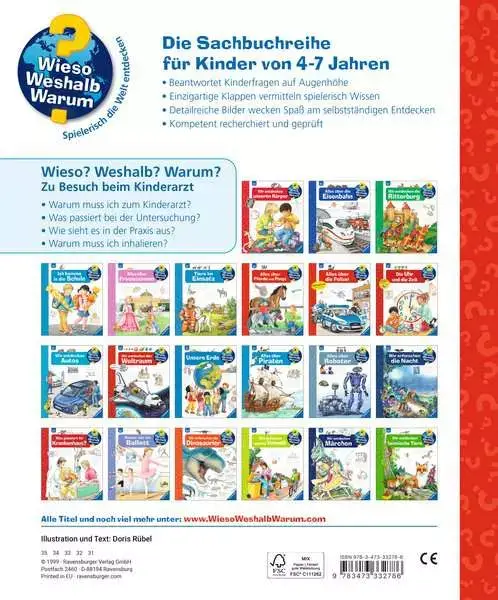 Ravensberger Matratzen Ravensburger Wieso? Weshalb? Warum?, Band 9: Zu Besuch beim Kinderarzt Sonderangebot