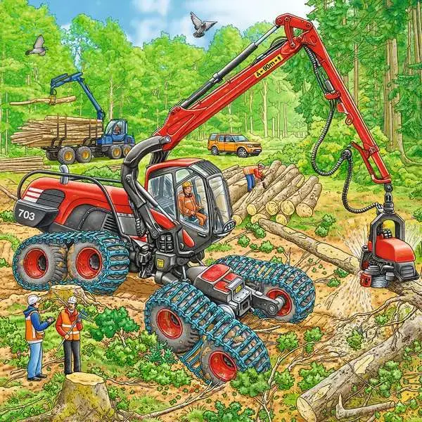 Ravensberger Matratzen Kinderpuzzle ab 5 Jahren - Große Maschinen - 49 Teile Letzte 2 Tage