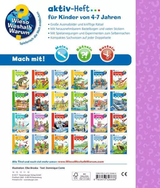 Ravensberger Matratzen Ravensburger Wieso? Weshalb? Warum? aktiv-Heft: Prinzessinnen Nur für heute