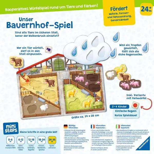 Ravensberger Matratzen Unser Bauernhof-Spiel - Kinderspiel ab [age] Jahren Nur noch ein Tag übrig