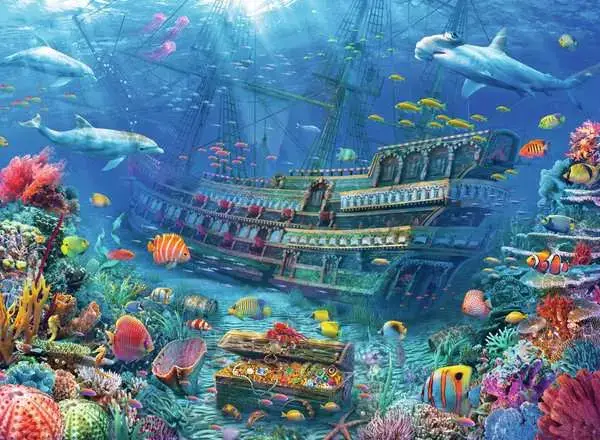 Ravensberger Matratzen Kinderpuzzle ab 8 Jahren - Versunkenes Schiff - 200 Teile Super Rabatt