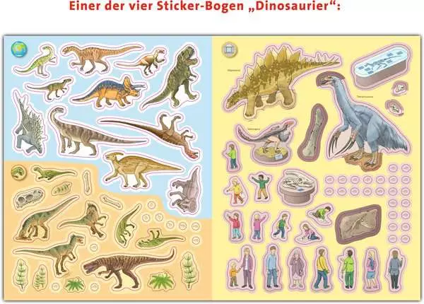 Ravensberger Matratzen Ravensburger Wieso? Weshalb? Warum? Stickerheft: Dinosaurier Riesige Rabatte