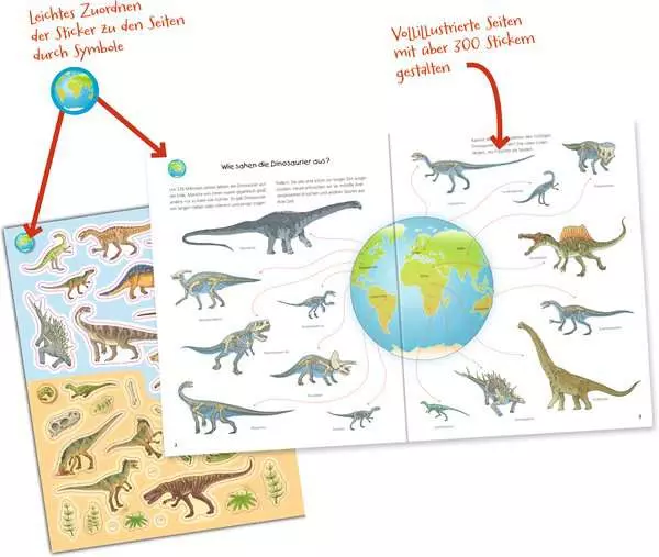 Ravensberger Matratzen Ravensburger Wieso? Weshalb? Warum? Stickerheft: Dinosaurier Riesige Rabatte