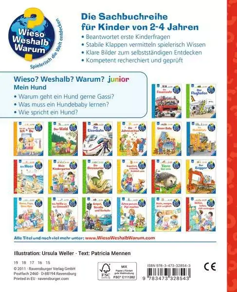 Ravensberger Matratzen Ravensburger Wieso? Weshalb? Warum? junior, Band 41: Mein Hund Kostenloser Versand international