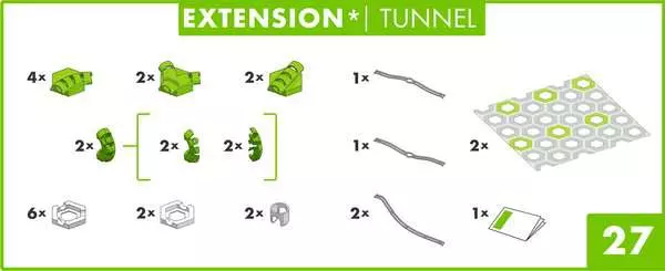 Ravensberger Matratzen GraviTrax Extension Tunnel - Kugelbahn-Erweiterung für Kinder ab 8 Jahren Fabrikladen