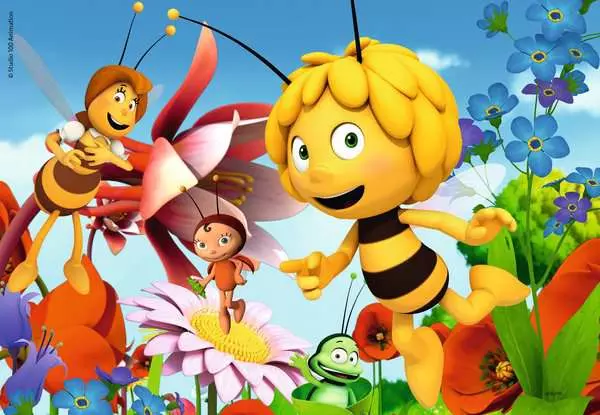 Ravensberger Matratzen Kinderpuzzle ab 3 Jahren - Biene Maja auf der Blumenwiese - 12 Teile Im Verkauf