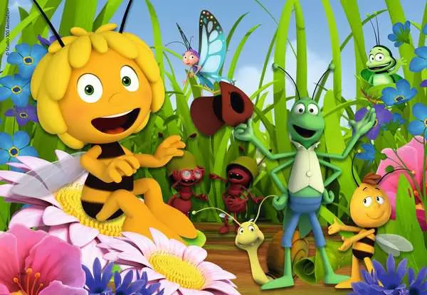 Ravensberger Matratzen Kinderpuzzle ab 3 Jahren - Biene Maja auf der Blumenwiese - 12 Teile Im Verkauf