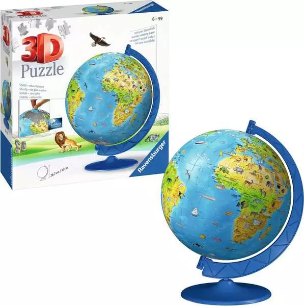 Ravensberger Matratzen 3D Puzzle Ball Kinderglobus in deutscher Sprache Exklusivangebot