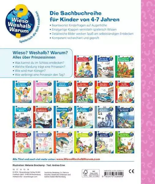 Ravensberger Matratzen Ravensburger Wieso? Weshalb? Warum?, Band 15: Alles über Prinzessinnen Zeitlich begrenztes Angebot