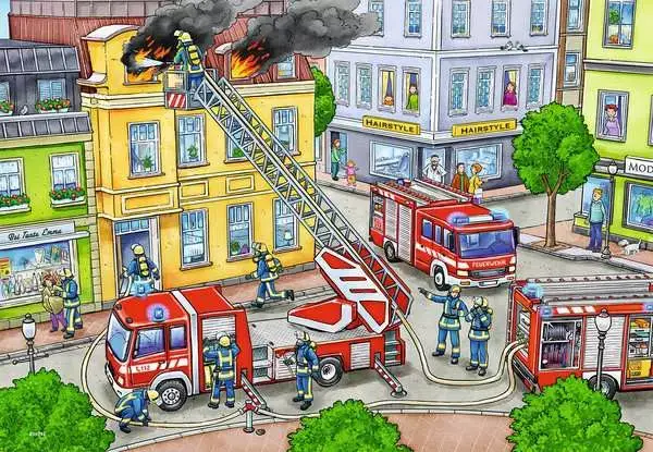 Ravensberger Matratzen Kinderpuzzle ab 3 Jahren - Mit Blaulicht unterwegs - 12 Teile Bestseller