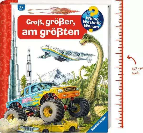 Ravensberger Matratzen Ravensburger Wieso? Weshalb? Warum?: Groß, größer, am größten (Riesenbuch) Begrenzte Freigabe