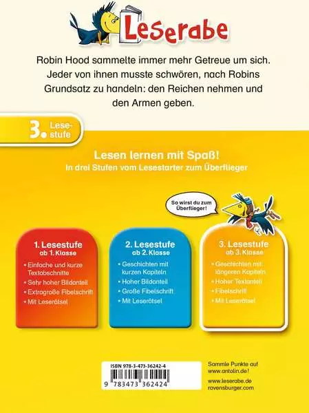Ravensberger Matratzen Leserabe - 3. Lesestufe: Robin Hood, König der Wälder im Angebot