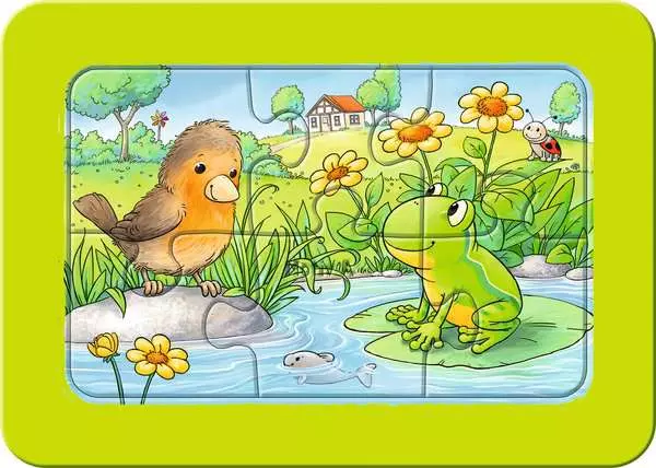 Ravensberger Matratzen Kinderpuzzle ab 2 Jahren - Kleine Gartentiere - 6 Teile Kostenloser Versand