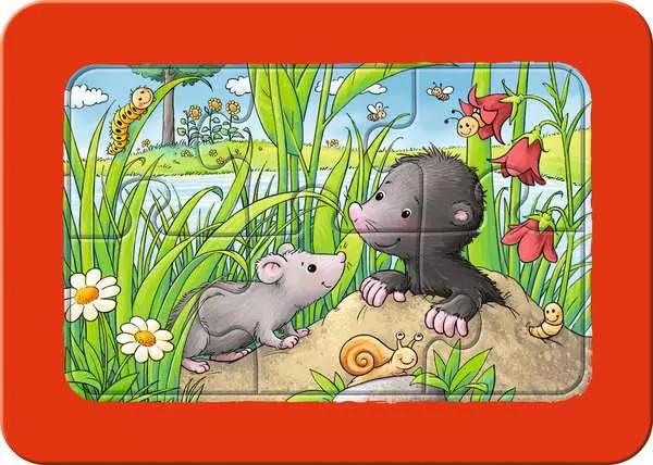 Ravensberger Matratzen Kinderpuzzle ab 2 Jahren - Kleine Gartentiere - 6 Teile Kostenloser Versand