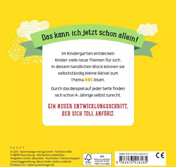 Ravensberger Matratzen Im Kindergarten: Erster Abc-Spaß Zeitlich begrenztes Angebot