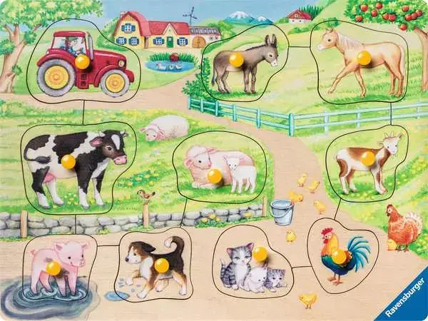 Ravensberger Matratzen Kinderpuzzle ab 2 Jahren - Morgens auf dem Bauernhof - 10 Teile Clearance-Verkauf