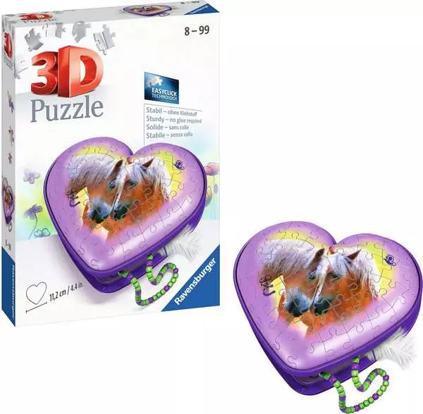 Ravensberger Matratzen 3D Puzzle Herzschatulle - Pferde Im Verkauf